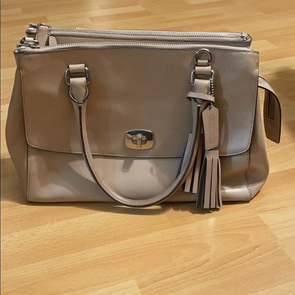 Coach Handbags - Beige Coach purse